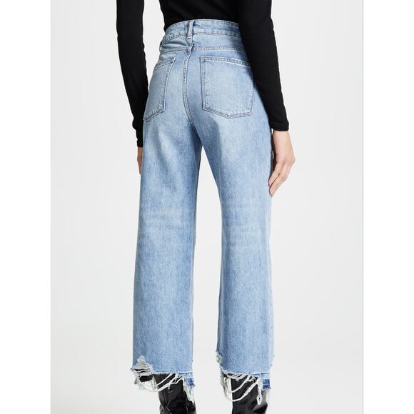 DL 1961 Women's Jeans Hepburn High Rise Wide Leg Size 28 NWT - Picture 2 of 6